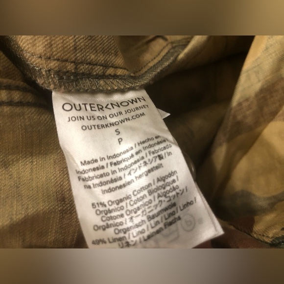 Outerknown army camo S.E.A. short sleeve‎ overalls jumpsuit size 0 new - Picture 15 of 16